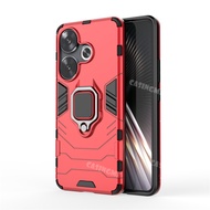 Poco F6 2024 Hard Armor Shockproof Housing Stand Holder Phone Case Magnetic Ring Cover For PocoF6 Po