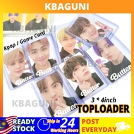 Kbaguni Toploader Pokemon Digimon Yugioh Game Card Photocard Inner Sleeve Kpop Photo Card Toploader BTS NCT ATEEZ EXO