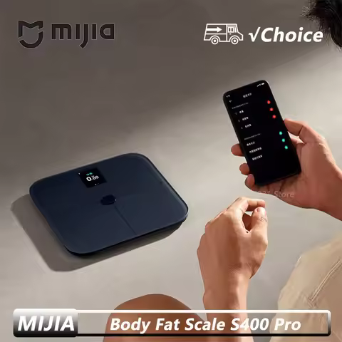 New Mijia Body Fat Scale S400 Pro 3.5in TFT Color Screen Bluetooth5.1 Smart Home Body Composition Sc