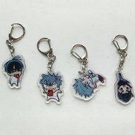 4Pcs/Lot Anime Alien Stage Ivan Till Cosplay Keychain for Women Accessories till ivan Key Chain Phon
