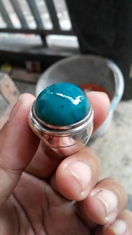 Batu akik bacan blue