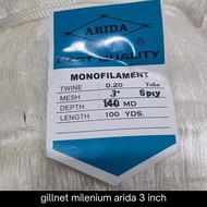 jaring gillnet milenium arida 3 inch