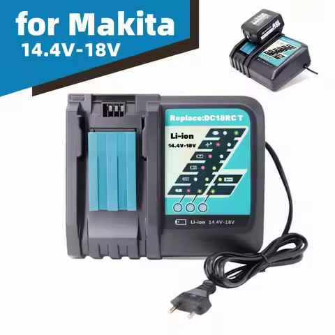 DC18RC Rapid Battery Charger Compatible with Makita 14.4V-18V Li-ion Battery BL1415 BL1430 BL1815 BL