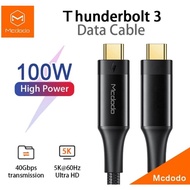 Mcdodo CA876 Thunderbolt 3.0 Cable 0.8M (USB-C to USB-C) Supports 100W Charging / 40Gbps Data Transf