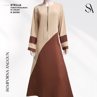 JUBAH MUSLIMAH - Kosong, Nursing & Warna Kontras, 3 warna | STELLA #30150