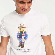 cotton short sleeved sweatshirt with teddy bear pattern, multifunctional, suitable for men's MMH9H