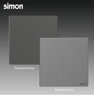 SIMON[European Brand] M7 Series Brushed Grey & Diamond Grey Switch / Switches & Socket Outlet 1 gang