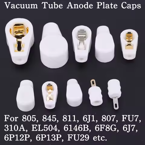 6.4mm 7.4mm 9mm 14mm Ceramic Vacuum Tube Anode Plate Grid Cap Hat For EL504 EL519 6P13P FU7 807 310A