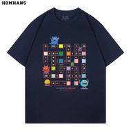 Puzzle Adult Crossword Mathematics T-Shirt Unisex Graphic Print Short-Sleeve Pure Comfortable Milk S