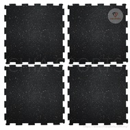1pc 1.5cm 2.0cm Interlocking Rubber Gym Carpet Tiles 49 x 49cm Interlock Puzzle Mat Floor Mats Floor