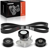 A-Premium Serpentine Belt Kit Replacement for Mercedes-Benz C230 CLK350 SLK350 2006-2007 SL550 S550 