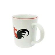 Gelas Motif Ayam Jago/ Gelas Kramik/ Gelas Unik