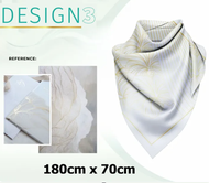 Safi X Amyra Rosli Tudung PARIS GOLD & BLACK SCARF Unilever-Colgate x Tudung People Batik Twilly Sca