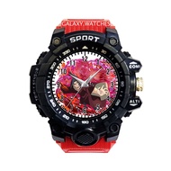 MERAH Itachi Character Waterproof Red Sports Children's Watch