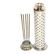 Incense Stick Holder Agarbatti Stand  Stainless Steel with Dhoop Holder Incense Sambrani Holder