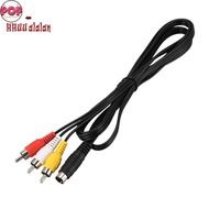 POP 1.5M 4.9ft 3 RCA Male to 4 Pin S-Video Male TV PC Conversion Cable