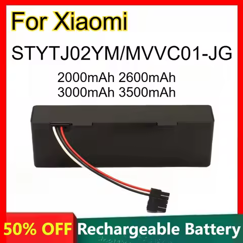 2000mAh 2600mAh 3000mAh 3500mAh Lithium-ion Battery for Xiaomi STYTJ02YM/MVVC01-JG Sweeping Robot Re