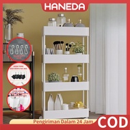 HANEDA Corner Shelf Square Shelf Plastic Shelf Bookshelf Multipurpose Stacking Shelf Shoe Shelf Plat