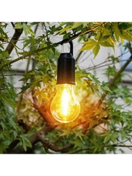 小型露營燈鎢絲usb可充電3種照明模式led燈泡,適用於家庭戶外防水緊急燈