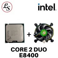 INTEL PROCESSOR Core 2 Duo E8400 3.00Ghz TRAY + Fan