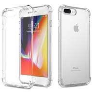 โค๊ทลด11บาท เคสใส สีดำ กันกระแทก ไอโฟน7พลัส / ไอโฟน8พลัส หลังนิ่ม For iPhone 7 Plus / iPhone 8 Plus Case Tpu Transparent Cover Anti-Knock (5.5) Clear