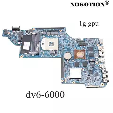 NOKOTION For HP Laptop Motherboard Pavilion DV6 DV6-6000 705188-001 641489-001 MAIN BOARD HM65 DDR3
