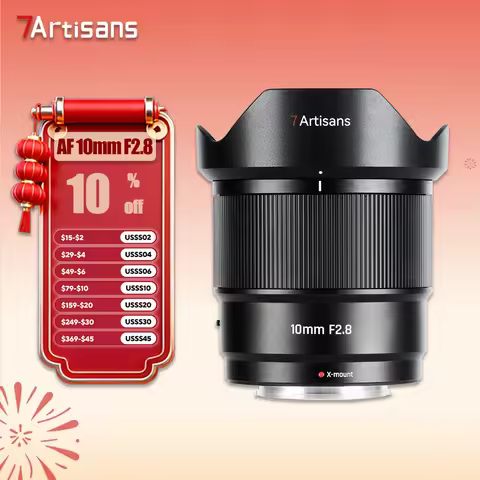7artisans AF 10mm F2.8 APS-C Frame Ultra-wide Angle Camera Lens for Humanity Photography with Sony E
