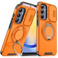 Ốp điện thoại cho Samsung Galaxy A17 A07 5G 4G 2025 kiểu áo giáp chống sốc trượt đẩy kéo ống kính Ốp