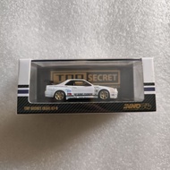 INNO64 1 NISSAN SKYLINE GT-R R34 TOP SECRET WHITE64/