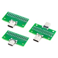 Type-c Double-sided front and back pins of the test board 24P bus-to-female USB3.1 data cable conversion