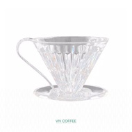 V60 Coffee Dripper | Clear Acrylic Coffee Dripper 1-4cups 02