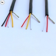 SK 100Meters UL2547 Signal Shielded Cable 28AWG 4Cores PVC Insulated Tinned Copper Cable Multicores 