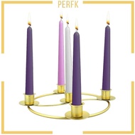 [Perfk] Christmas Advent Wreath, Advent Ring, Candle Holder for Tapper Candles for Birthdays