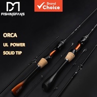FISHINGFANS ORCA Carbon Blank Solid Tip Big Drag Tapered ABS Handle LS Guide Fishing Rod