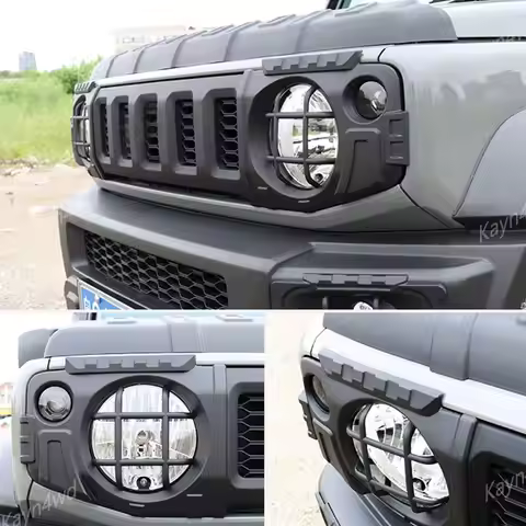 Off Road 4x4 Car Exterior Accessories Head Tail Light Fog Light Cover For SUZUKI Jimny JB64 JB74 Bla