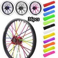 Off Road Motorcycle Wheel Spoke Cover Colorful Motorcycle Wheel Strip Decorative Hub J3l2