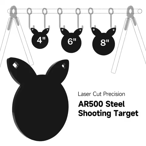 1 AR500 steel shooting target, 3/8-inch thickness AR500 shooting bronze combination target - perfect