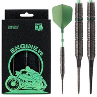 CUESOUL ENGINE V8 18/20/22g Steel Tip  / Soft Tip 90% Tungsten Dart Set with GEM STONE Finished and 