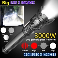 3000W XHP199 Senter Led Super Light Remote 90000 Lumens Ori Waterproof Senter Swat Zoom Flashlight L