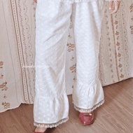 Himeka Vintage | Lova Embroidery Pants | Embroidered Pants - Coquette Pants - Vintage Pants