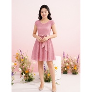 Dress Brokat Pesta Wanita Remaja Anggun Baju Brukat Cantik Untuk Natal Ro