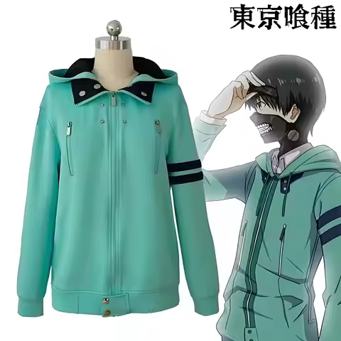 Tokyo Ghoul Anime Kaneki Ken Cosplay Costume Hoodie Adult Daily Wearing Cos convention Cosplay 2026
