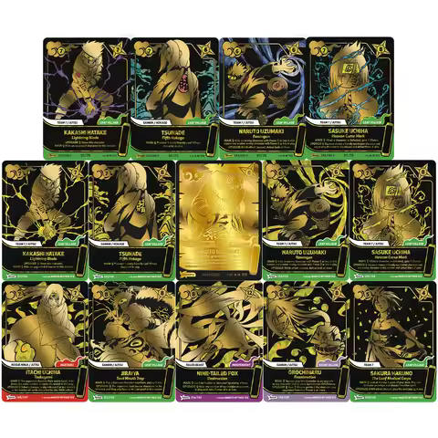 Naruto Card TCG Naruto Naruto Sasuke Uchiha Orochimaru Secret Variant holographic DIY Replica Anime 