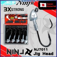 NINJ《NJ7011》3X STRONG JIG HEAD