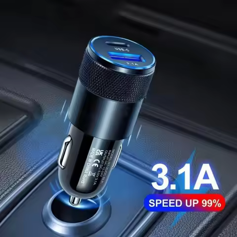 68W PD Car Charger USB Type C Fast Charging Car Phone Charger Adapter for iPhone 15 14 iPad Xiaomi H