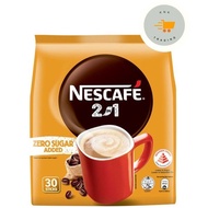 Nescafe 2 in 1 Instant Coffee - Original (Zero Sugar Added) 30 x 8.5g