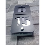 LAYAR 2-screen Acrylic House Number 2-screen Acrylic House Number Plate/ aesthetic House Number, Cut