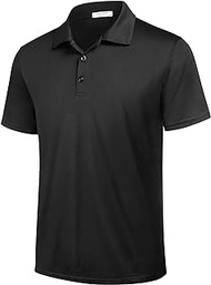 Men's Golf Shirt Quick Dry Short Sleeve Athletic Workout T-Shirts Lightweight Sports Polo Shirts