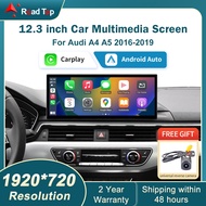 12.3'' Touch Screen For Audi A4 A5 MIB2 System 2016-2019 Wireless Carplay Android Auto Stereo Blueto