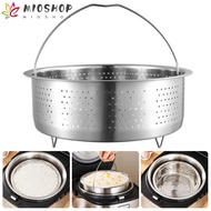MIOSHOP Food Steamer Basket, Stainless Steel Anti-scald Steamer Steaming Grid, Multi-Function Insert Steamer Pot Cooking Accessories Rice Pressure Cooker Food Rack Kitchen